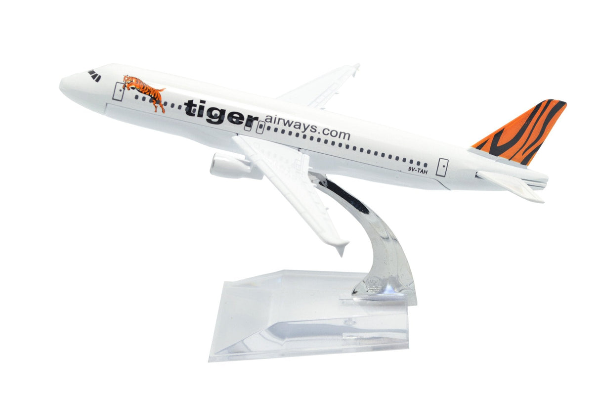 A320 Diecast Model Plane - Tiger Air (16cm)