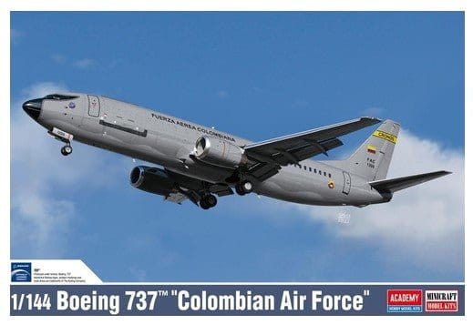 Academy 1/144 Boeing 737 "Colombian Air Force" Plastic Model Kit - Hobbytech Toys