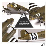Academy 1/144 USAAF C - 47 Skytrain Plastic Model Kit - Hobbytech Toys