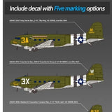 Academy 1/144 USAAF C - 47 Skytrain Plastic Model Kit - Hobbytech Toys