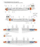 Academy 1/144 USAF C-118 Liftmaster Plastic Model Kit - Hobbytech Toys