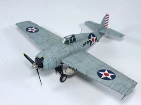 Academy 1/48 Grumman F4F - 4 Wildcat Battle of Midway Plastic Model Kit - Hobbytech Toys