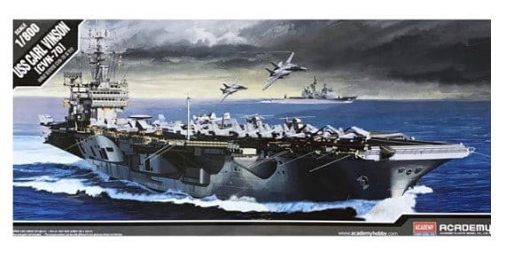 Academy 1/800 USS Carl Vinson CVN - 70 Plastic Model Kit - Hobbytech Toys