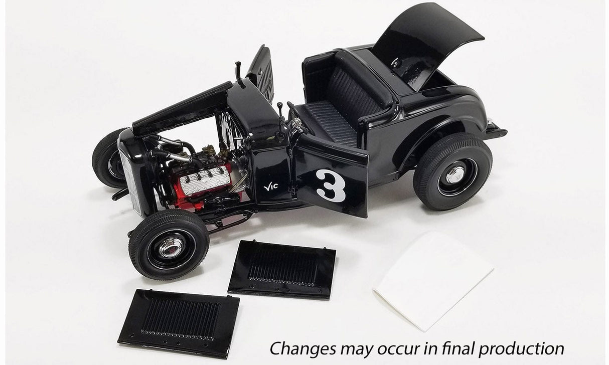 Acme 1/18 #3 1932 Ford Salt Flat Roadster - Vic Edelbrock Diecast Model - Hobbytech Toys