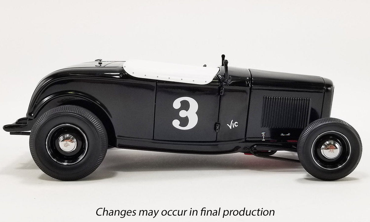 Acme 1/18 #3 1932 Ford Salt Flat Roadster - Vic Edelbrock Diecast Model - Hobbytech Toys