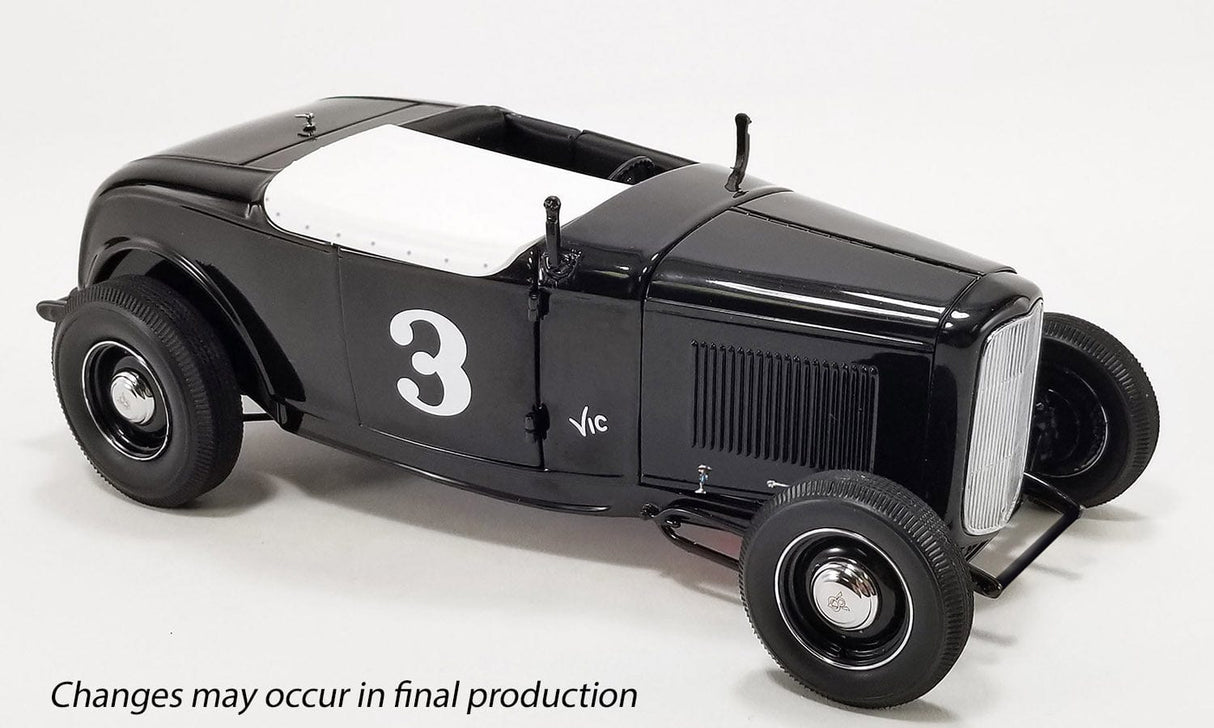 Acme 1/18 #3 1932 Ford Salt Flat Roadster - Vic Edelbrock Diecast Model - Hobbytech Toys