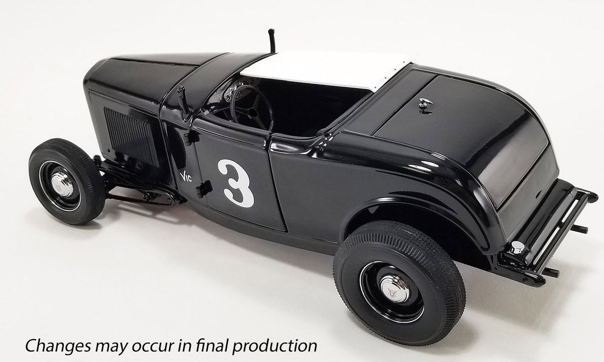 Acme 1/18 #3 1932 Ford Salt Flat Roadster - Vic Edelbrock Diecast Model - Hobbytech Toys
