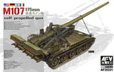 AFV Club 1/35 M107 175mm self - propelled gun Plastic Model Kit - Hobbytech Toys