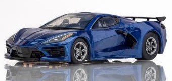 AFX Corvette C8 Riptide Blue Metallic Slot Car [22094] - Hobbytech Toys