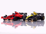 AFX Formula 1 Twin Pack #5 Red and #6 Yellow Slot Cars [22106]