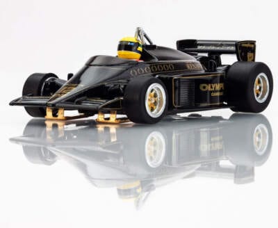AFX Lotus 97T 1985 Limited Edition F1 Slot Car Black/Gold (LWB) [22113]