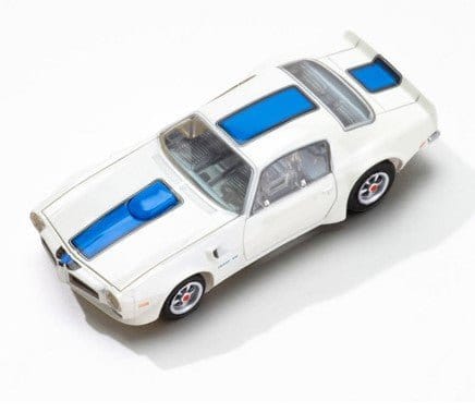 AFX Pontiac Firebird TransAm 1970 White/Blue Slot Car [22096] - Hobbytech Toys
