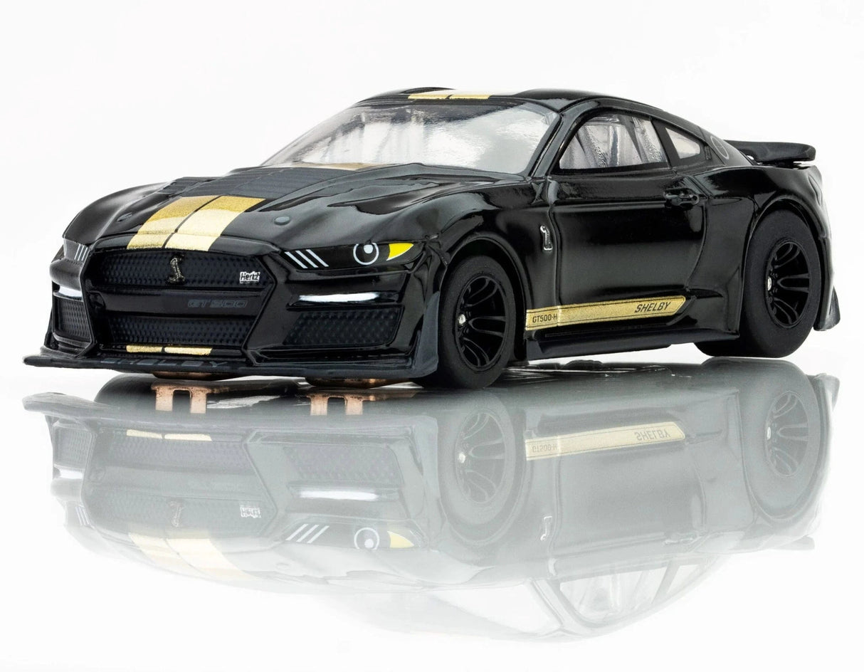 AFX Shelby Mustang GT500H Black & Gold Slot Car [22082] - Hobbytech Toys