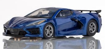 AFX Corvette C8 Riptide Blue Metallic Slot Car [22094]