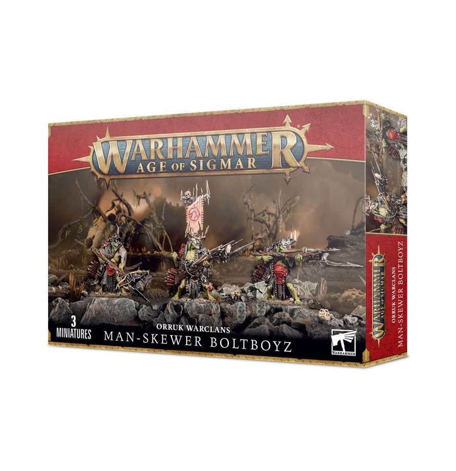 Age Of Sigmar Orruk Warclans: Man-Skewer Boltbyz [89-67]
