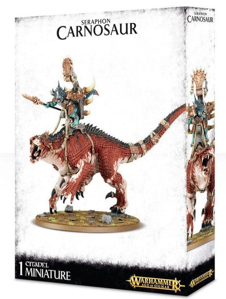 Age of Sigmar: Seraphon, Saurus Oldblood on Carnosaur / Troglodon [Direct Range] - Hobbytech Toys