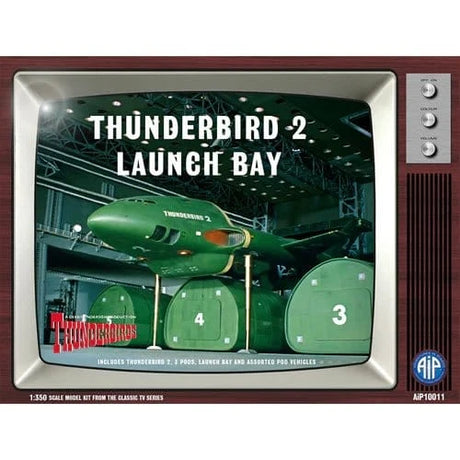 AIP 1/350 Thunderbird 2 Launch Bay Plastic Model Kit - Hobbytech Toys