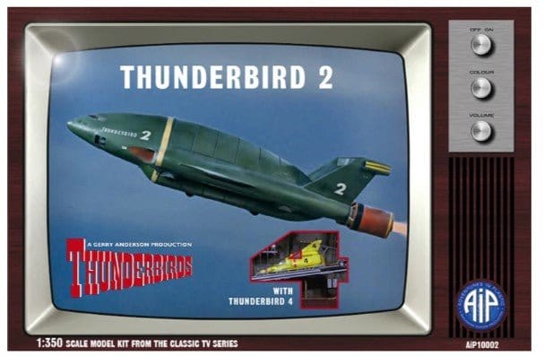 AIP 1/350 Thunderbird 2 with Thunderbird 4 Plastic Model Kit - Hobbytech Toys