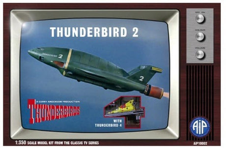 AIP 1/350 Thunderbird 2 with Thunderbird 4 Plastic Model Kit - Hobbytech Toys