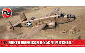 Airfix 06015A 1/72 North American B - 25C/D Mitchell Plastic Model Kit - Hobbytech Toys