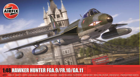 Airfix 09192 1/48 Hawker Hunter FGA.9/FR.10/GA.11 Plastic Model Kit - Hobbytech Toys