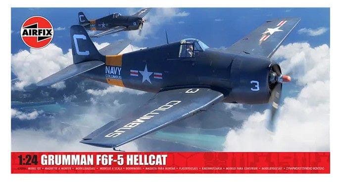 Airfix 1/24 Grumman F6F-5 Hellcat Plastic Model Kit [A19004A]