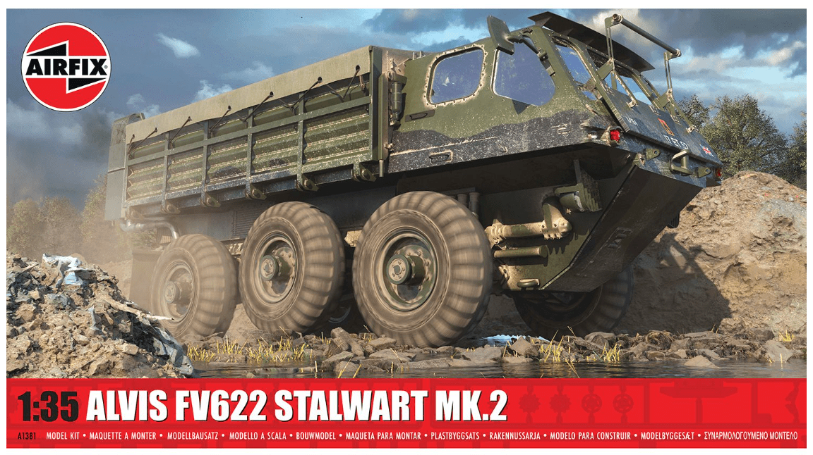 Airfix 1/35 Alvis FV622 Stalwart Mk.2 Plastic Model Kit [A1381] - Hobbytech Toys