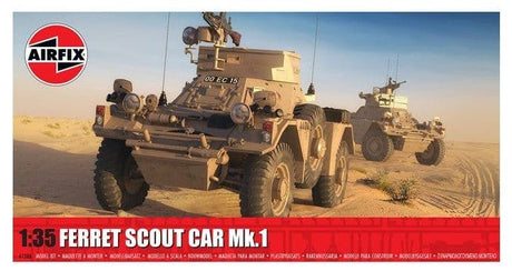 Airfix 1/35 Ferret Scout Car Mk.1 Plastic Model Kit [A1386] - Hobbytech Toys