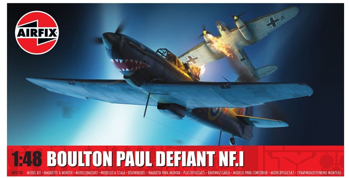 Airfix 1/48 Boulton Paul Defiant NF.I Plastic Model Kit [A05132] - Hobbytech Toys