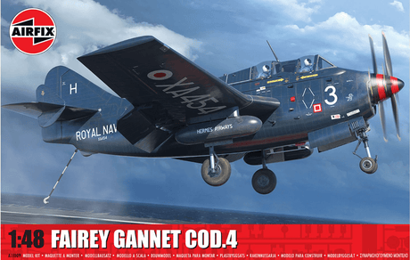 Airfix 1/48 Fairey Gannet COD.4 Plastic Model Kit [A11009] - Hobbytech Toys