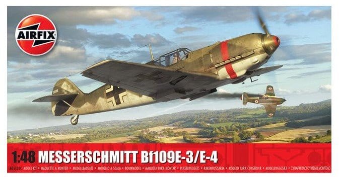 Airfix 1/48 Messerschmitt Bf109E - 3/E - 4 Plastic Model Kit [A05120C] - Hobbytech Toys