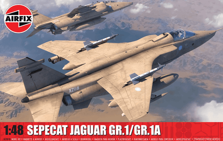 Airfix 1/48 SEPECAT Jaguar GR.1/GR.1A Plastic Model Kit [A11010] - Hobbytech Toys