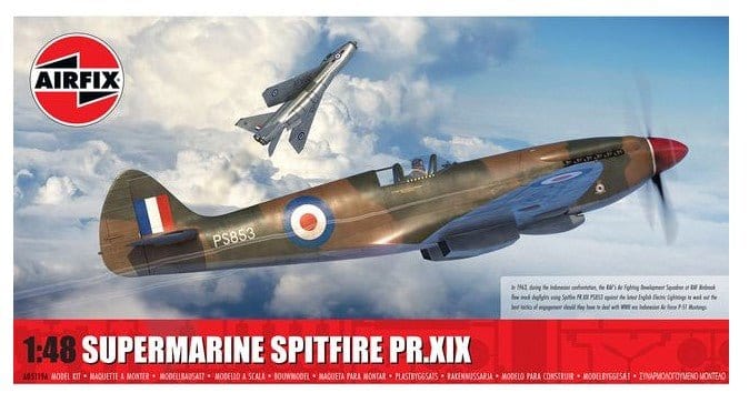 Airfix 1/48 Supermarine Spitfire PR.XIX Plastic Model Kit [A05119A] - Hobbytech Toys