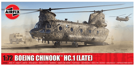 Airfix 1/72 Boeing Chinook HC.1 (Late) Plastic Model Kit [A06024] - Hobbytech Toys
