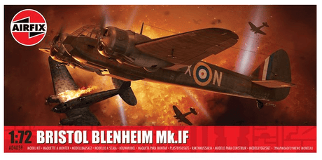 Airfix 1/72 Bristol Blenheim Mk.IF Plastic Model Kit [A04059] - Hobbytech Toys