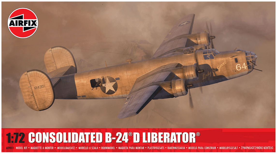 Airfix 1/72 Consolidated B - 24D Liberator Plastic Model Kit [A09011] - Hobbytech Toys