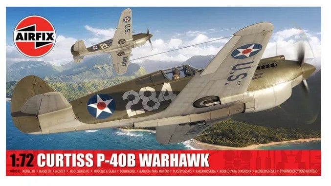 Airfix 1/72 Curtiss P-40B Warhawk Plastic Model Kit [A01003C]