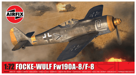 Airfix 1/72 Focke - Wulf Fw190A - 8/F - 8 Plastic Model Kit [A02066A] - Hobbytech Toys