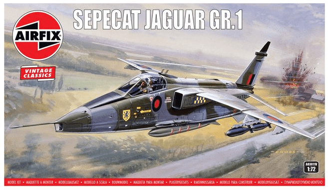 Airfix 1/72 SEPECAT Jaguar GR.1 Plastic Model Kit [A03011V] - Hobbytech Toys