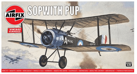 Airfix 1/72 Sopwith Pup Plastic Model Kit [A01062V] - Hobbytech Toys
