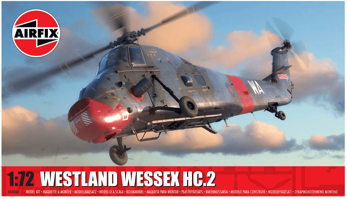 Airfix 1/72 Westland Wessex HC.2 Plastic Model Kit [A04068] - Hobbytech Toys