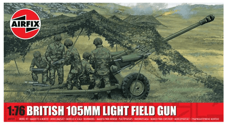 Airfix 1/76 British 105mm Light Field Gun Plastic Model Kit [A02332] - Hobbytech Toys