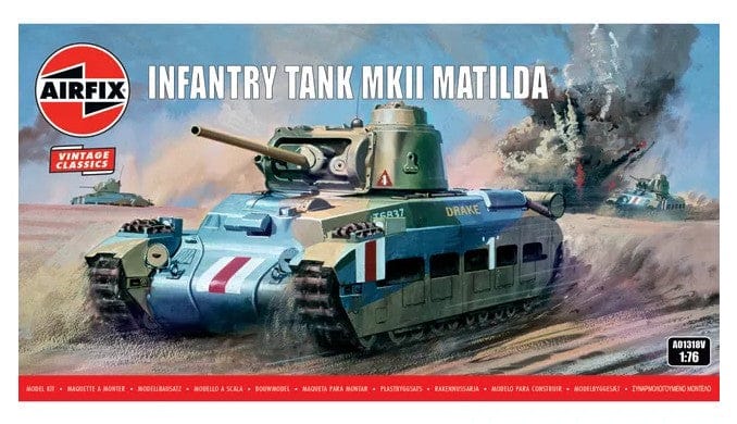Airfix 1/76 Matilda Tank Plastic Model Kit [A01318V]