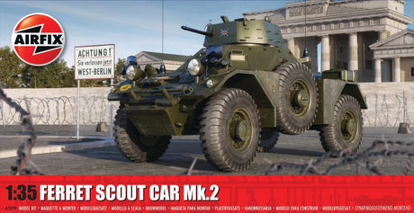 Airfix 1379 1/35 Ferret Scout Car Mk.2 Plastic Model Kit - Hobbytech Toys