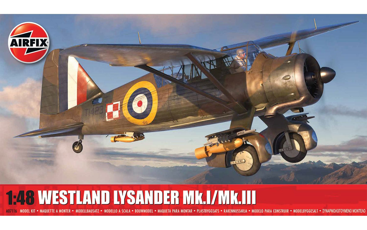 Airfix 1/48 Westland Lysander Mk.I/Mk.III Plastic Model Kit [A07116] - Hobbytech Toys