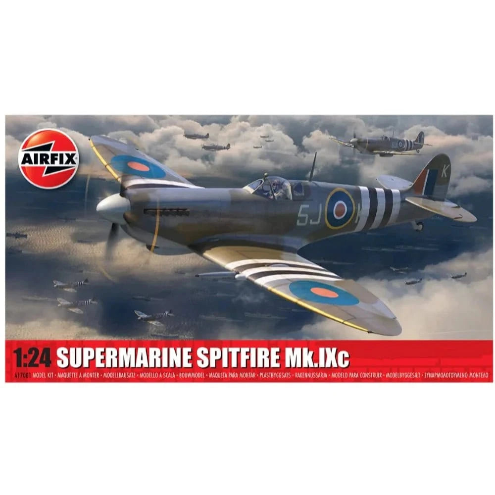 Airfix 17001 1/24 Supermarine Spitfire MK.IXC Plastic Model Kit - Hobbytech Toys
