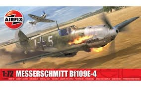 Airfix A01008B 1/72 Messerschmitt Bf109E - 4 Plastic Model Kit - Hobbytech Toys