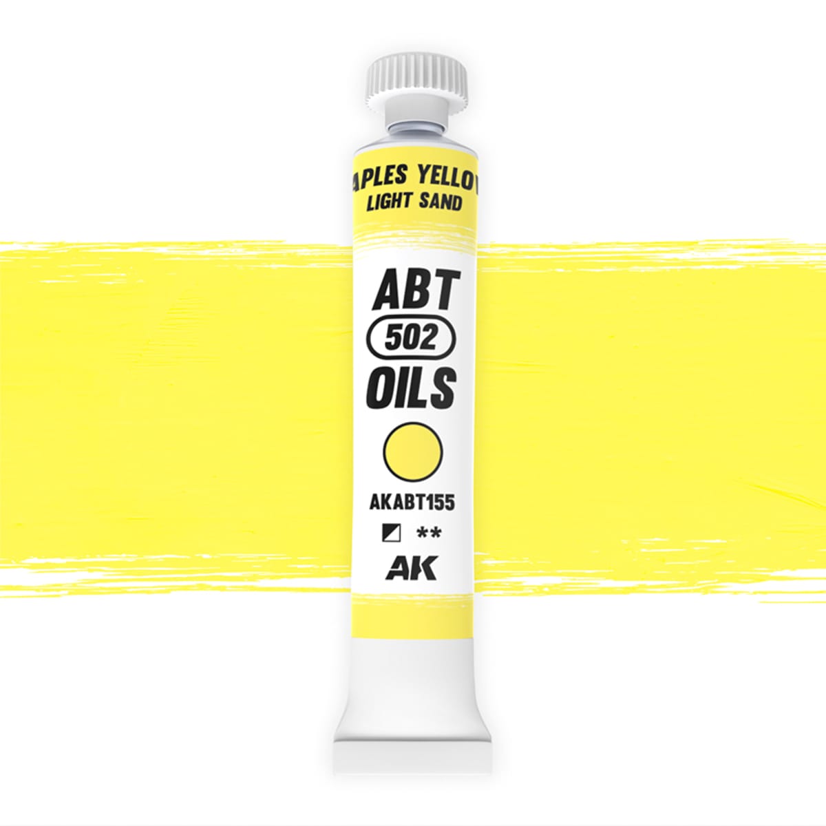 AK Interactive ABT 502: Naples Yellow / Light Sand 20ml Oil Paint