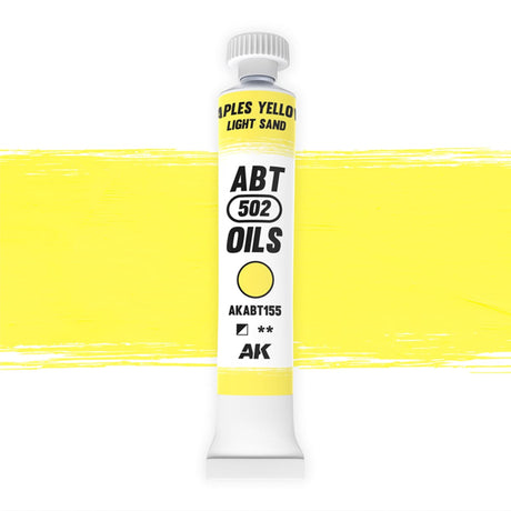 AK Interactive ABT 502: Naples Yellow / Light Sand 20ml Oil Paint