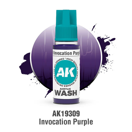 AK Interactive Acrylic Wash: Invocation Purple Wash 18ml